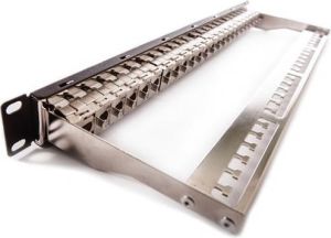 Obrázok pre výrobcu KELine Patch panel Cat5E, osadený s 24xKEJ-C5E-S-TL